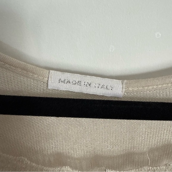 ⚪️ Made in Italy Embroidered Sheer Mesh Tunic | S/M - Picture 6 of 6